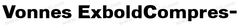 Vonnes ExboldCompres字体转换
